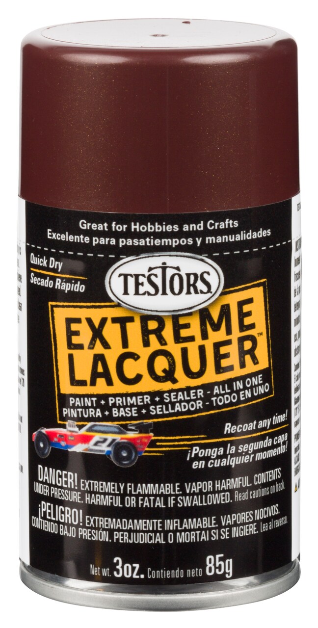 Testors One Coat Lacquer Paint, 3 Oz. Spray Can, Root Beer